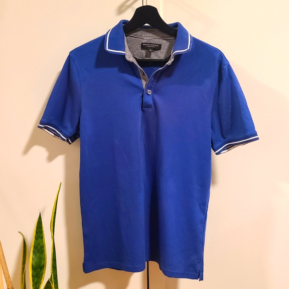 Blue Banana Republic luxury touch polo (S)